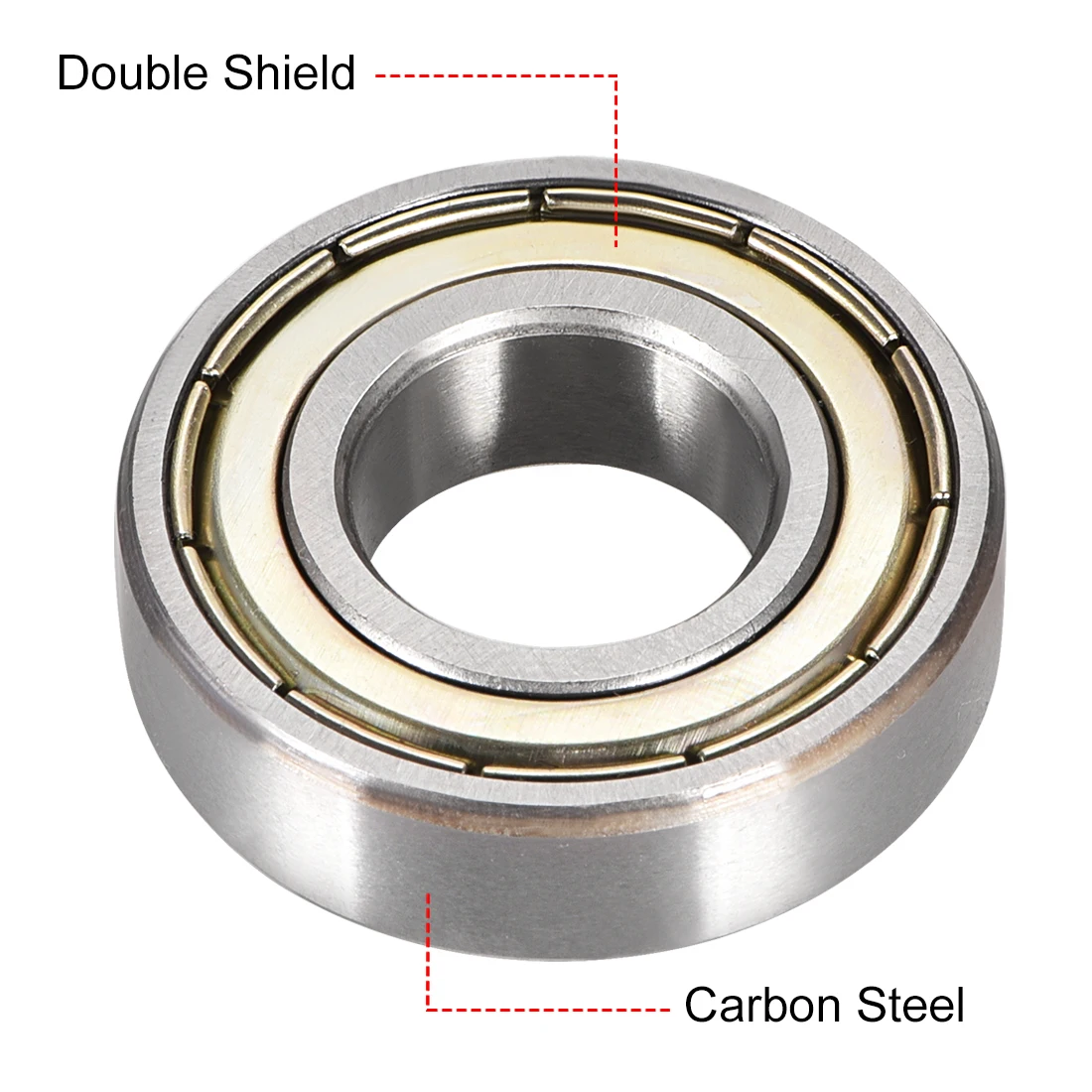 Motoforti-High Carbon Steel Ball Bearings, Double Shield, Z1, 6002ZZ, 15mm x 32mm x 9mm, 2pcs