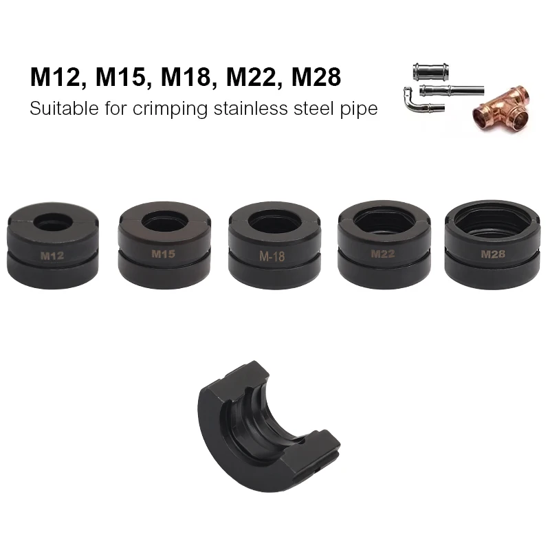 M-type Stainless Steel Pipe Crimping Die CW-1632 Crimping Die 12.15.18.22.28mm Hydraulic Jaw Kit
