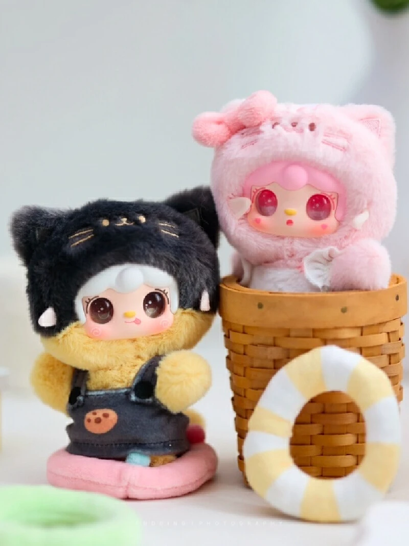 Echte voorraad Yooki Meow Summer Party Series Mystery Box Yooki Gourmet Restaurant Series Blind Box Hanger Schattige poppen Speelgoed Geschenken