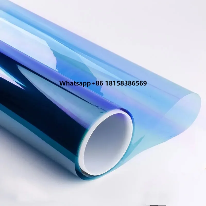 

Car Front Mirage Violet Dazzling 6099 Blue Demon Chameleon Glass High Insulation Explosion-proof Film Dazzling Window Solar Film