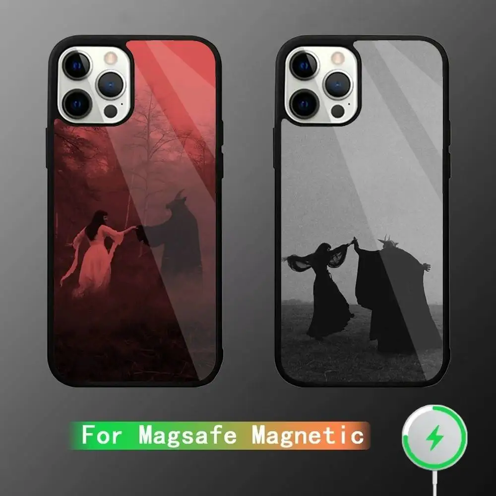 

Gothic S-Satan Witch Phone Case For iPhone 16,15,14,13,12,11,Pro,Max,Plus,Mini,SE New Magsafe Magnetic Wireless Charging