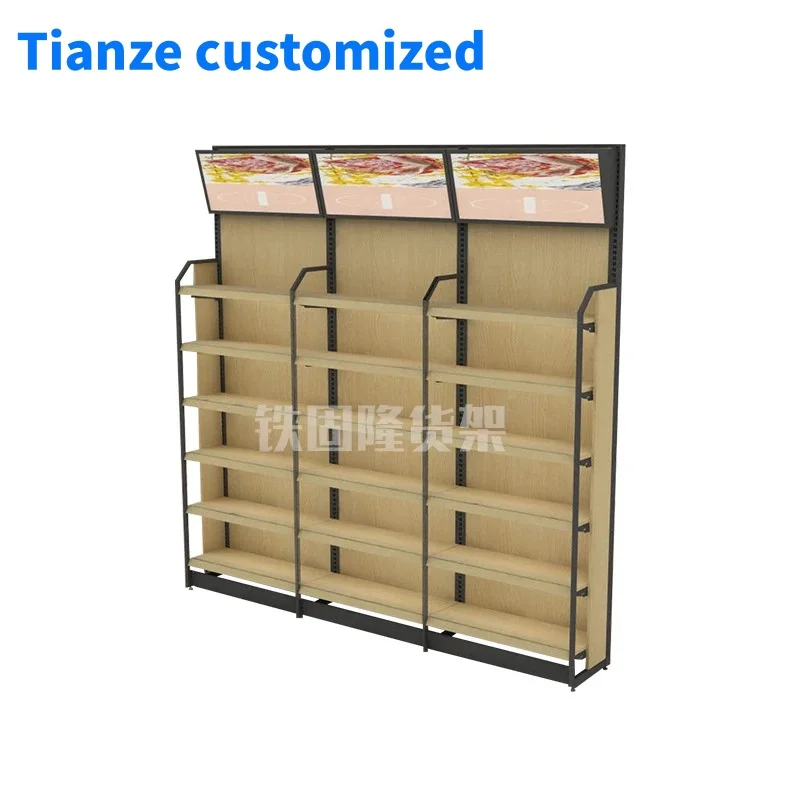 (customized)OEM service white display rack 4 layers supermarket shelves gondola pharmacy