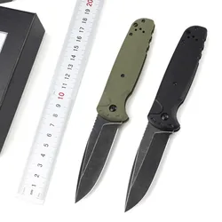 NEW 4300BK Outdoor Camping Folding Knife G10 Handle Pocket Survival Tactical Hunting Utility Fruit Kitchen Knives CED Tools