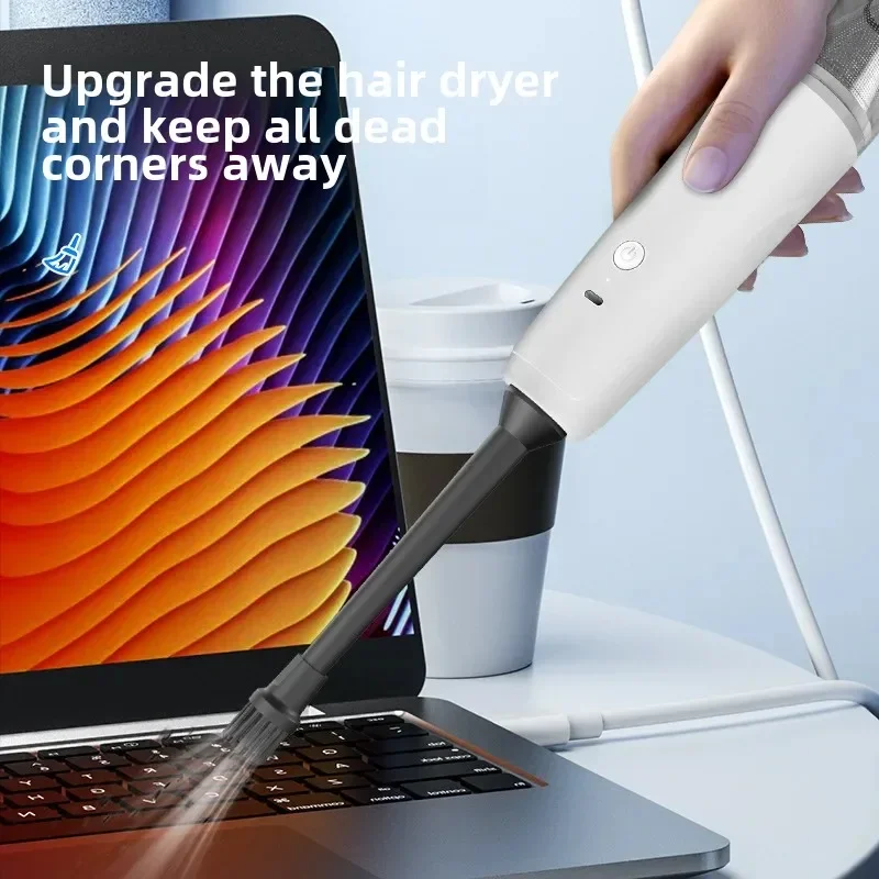 

Portable Wireless Car Vacuum Cleaner Powerful Blow-Suction Two-In-One High Power Blowing Dust Collector Motorcycle Equipment Acc