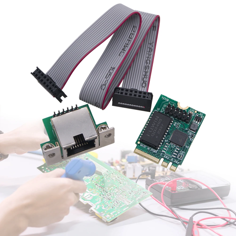 2.5G M.2 Network Card Single Port RJ45 M.2 A+E To Gigabit Ethernet Card 10/100/1000Mbps Mini PCIE Network Card