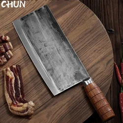 CHUN Stainless Steel Kitchen Knife Forged Chinese Kitchen Knife Handmade Hammer Pattern Chopping Slicing Dual-purpose Knives