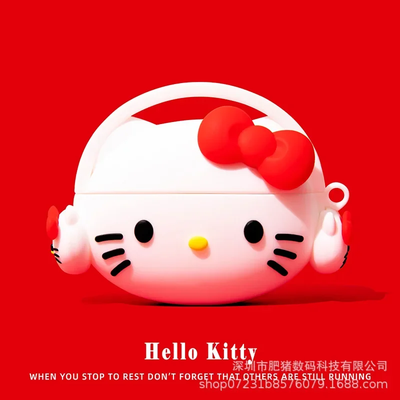 Sanurgente-Coque de protection pour Airpods, écouteurs Bluetooth sans fil Apple, My Melody, Hello Kitty, Kawaii Cute, 1, 2, 3 Pro Case, cadeaux pour filles