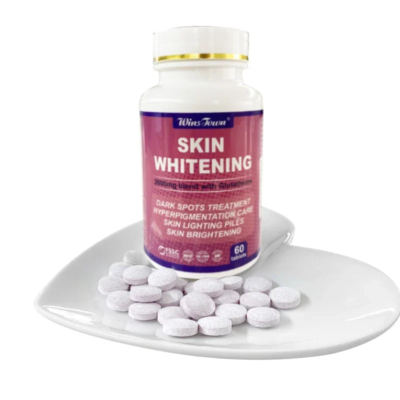 Skin Care Vitamin C and Vitamin Gummies and Health Tablet Candy Dietary Supplements Glutathione Whitening Capsules