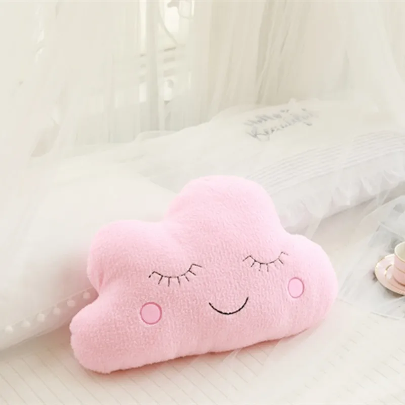 Home Bedroom Pillow Comfortable Sky Series Plush Toy Cushion Cloud Moon Rain Star Sofa Backrest Children\'s Room Decoration