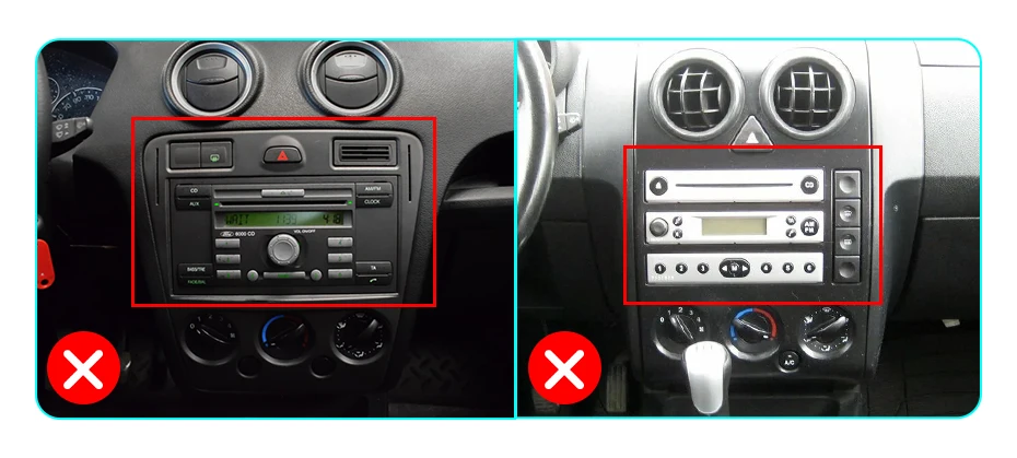 Junsun Qualcomm 8-Core 360 Kamera Drahtlose CarPlay Android Auto Auto Radio für Ford Fiesta Mk VI 5 Mk5 2002-2008 GPS – Detail 3