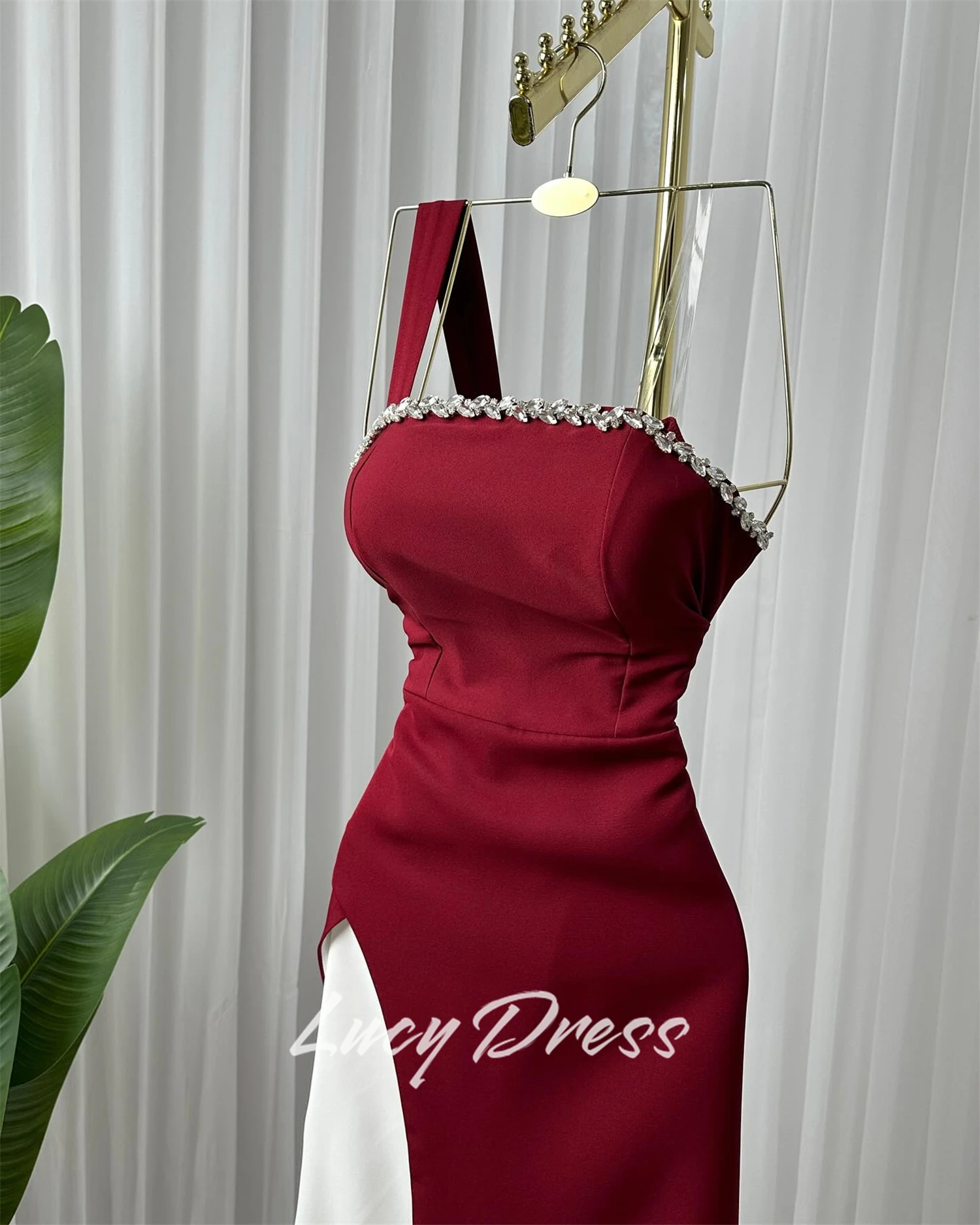 루시 맞춤 이브닝 드레스 여성 생일 드레스 럭셔리 2025 웨딩 게스트를위한 파티 드레스 우아한 인어 드레스의 새로운