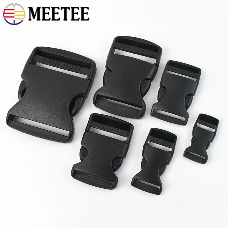 

10/20/30pcs 10/15/20/25/32/38/50mm Black Plastic Side Release Buckles Backpack Belt Adjust Outdoor Pet Collar Buckle Accessories