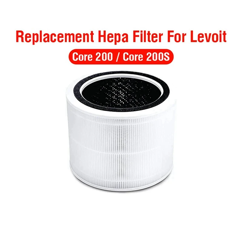 2X PM2.5 Hepa Filter For Levoit Air Purifier Core 200 Activated Carbon Filter Core 200S Air Purifier Filter