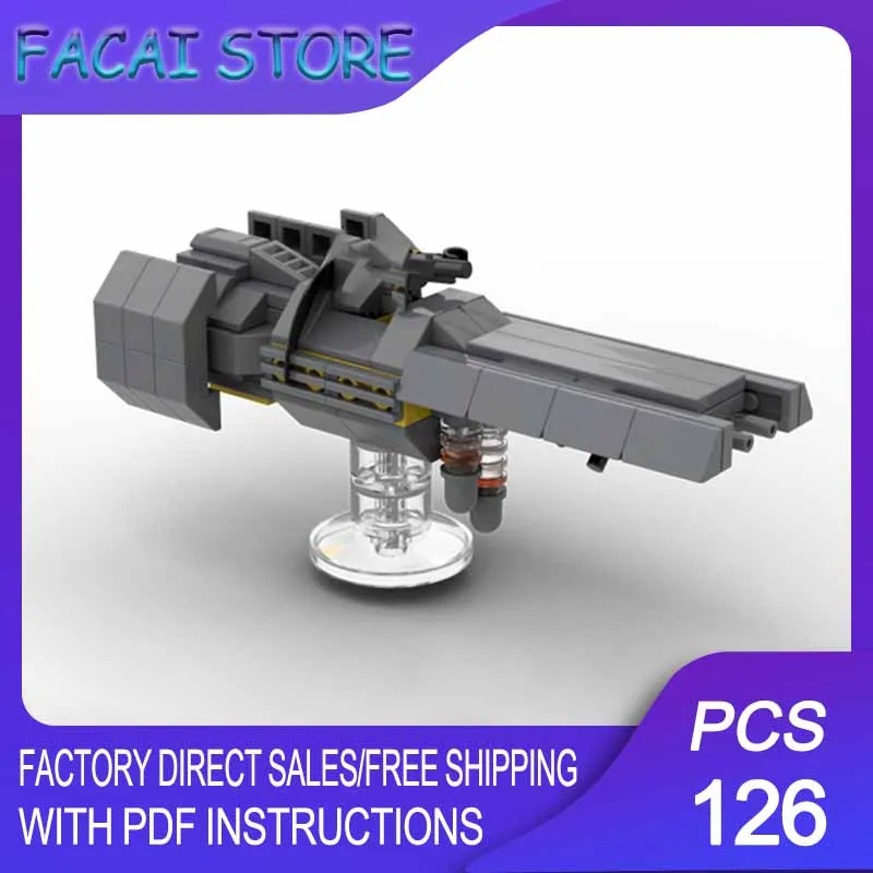 

Fighter Moc Building Brick Modular Helldivers Super Destroyer Microfighter Technology Blocks Christmas DIY Toy Construction Gift