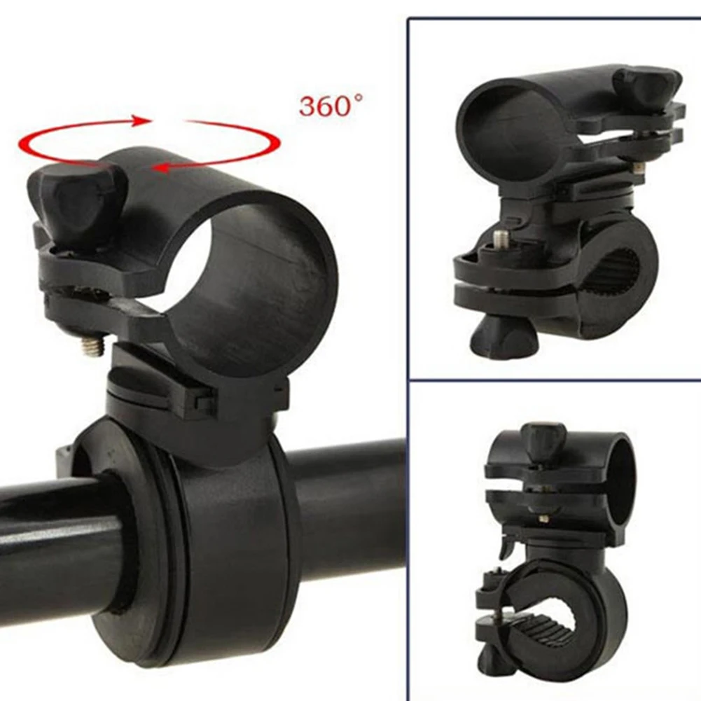 360 Rotation Bicycle Light Bracket LED Torch Flashlight Holder Universal Bike Headlight Holder Clip Clamp Handlebar Light Stand