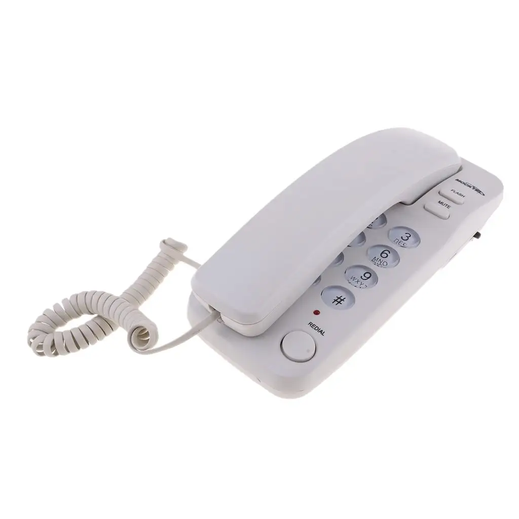 Universal Landline Telephone with Cable Wall Hanging Landline Telephone Office