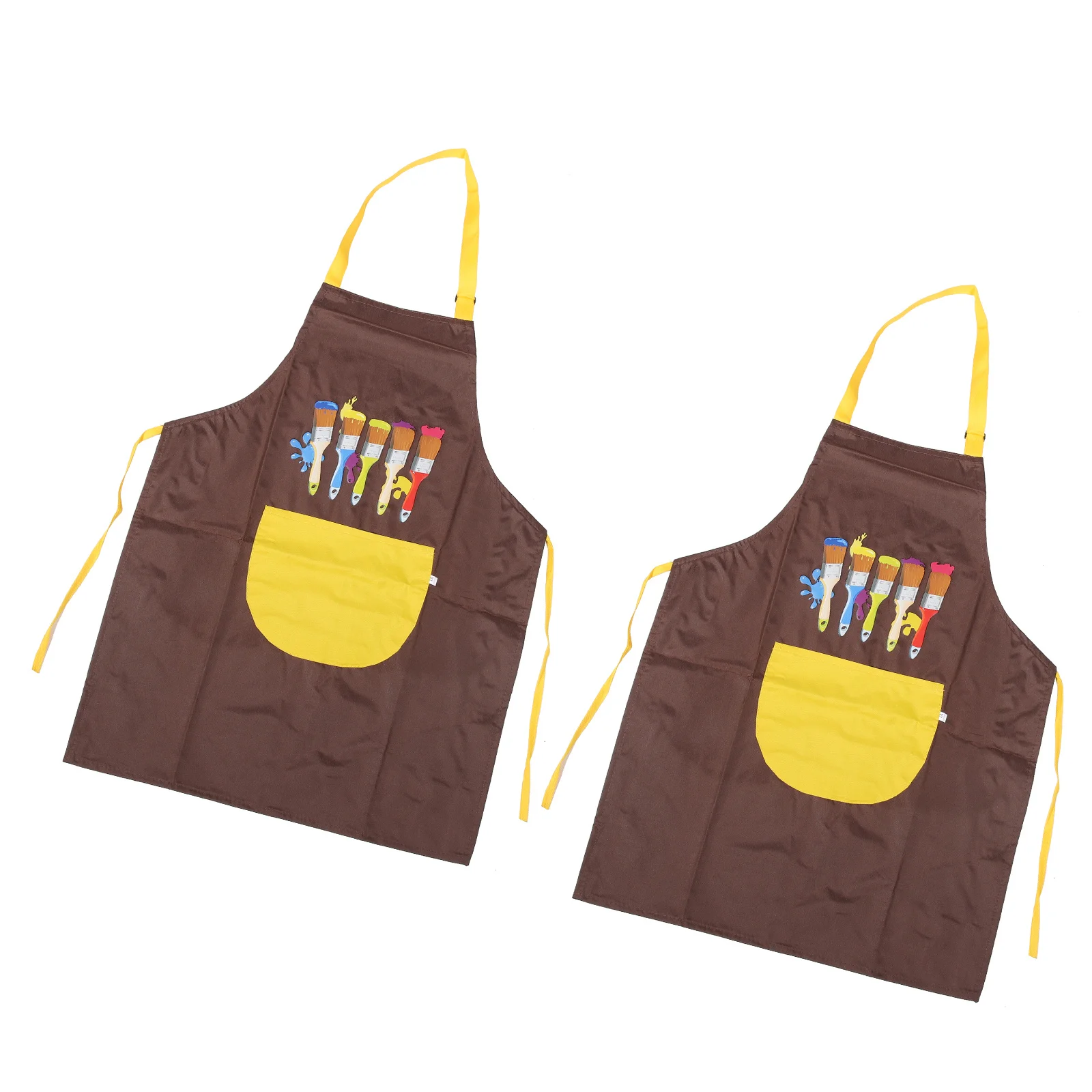 

2Pcs Kids Waterproof Art Painting Aprons PVC Material 45x62cm Reusable Protective Cooking Craft Apron Kids Apron
