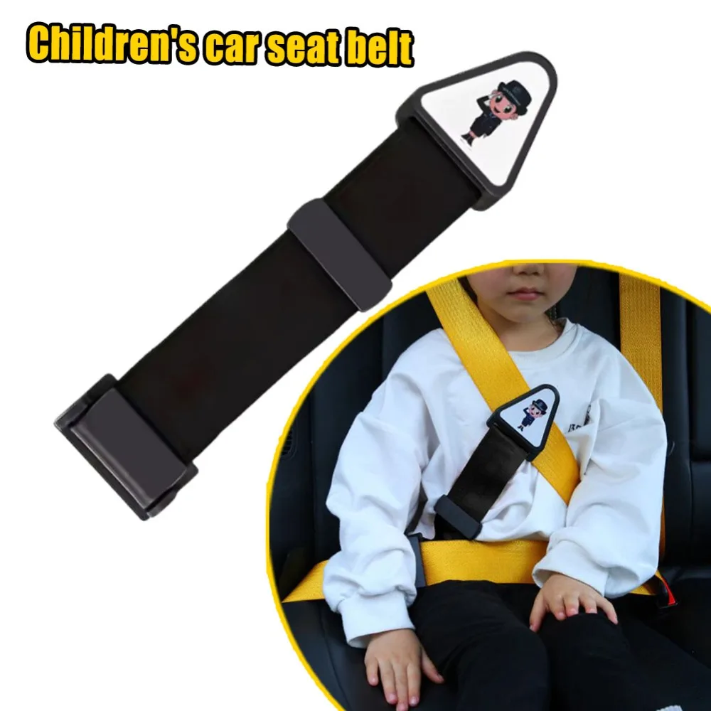 Children's Youth Polyester Car Seat Belt Harness Easy-to-Use Adjustable Anti-Snag Safety Restraint With Neck Protection