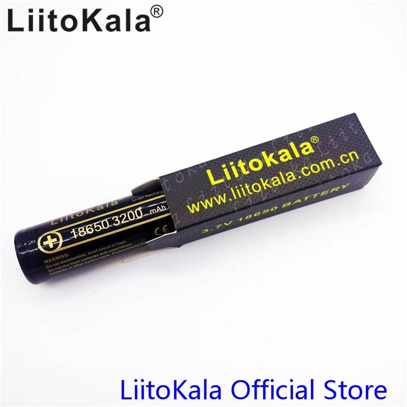 1PCS Original Liitokala 18650 3.7V Battery 18650 2200mAh 2600mAh 3200mAh 3400mAh Lithium Rechargeable  Battery Smart USB Charger