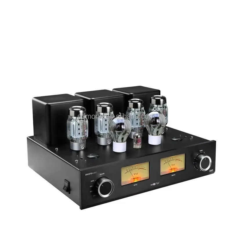 

Mona KT88 Home Amplifier Set Audiophile Push-Pull Vacuum Tube Amp with Receivers & Audio Processor Metal Material