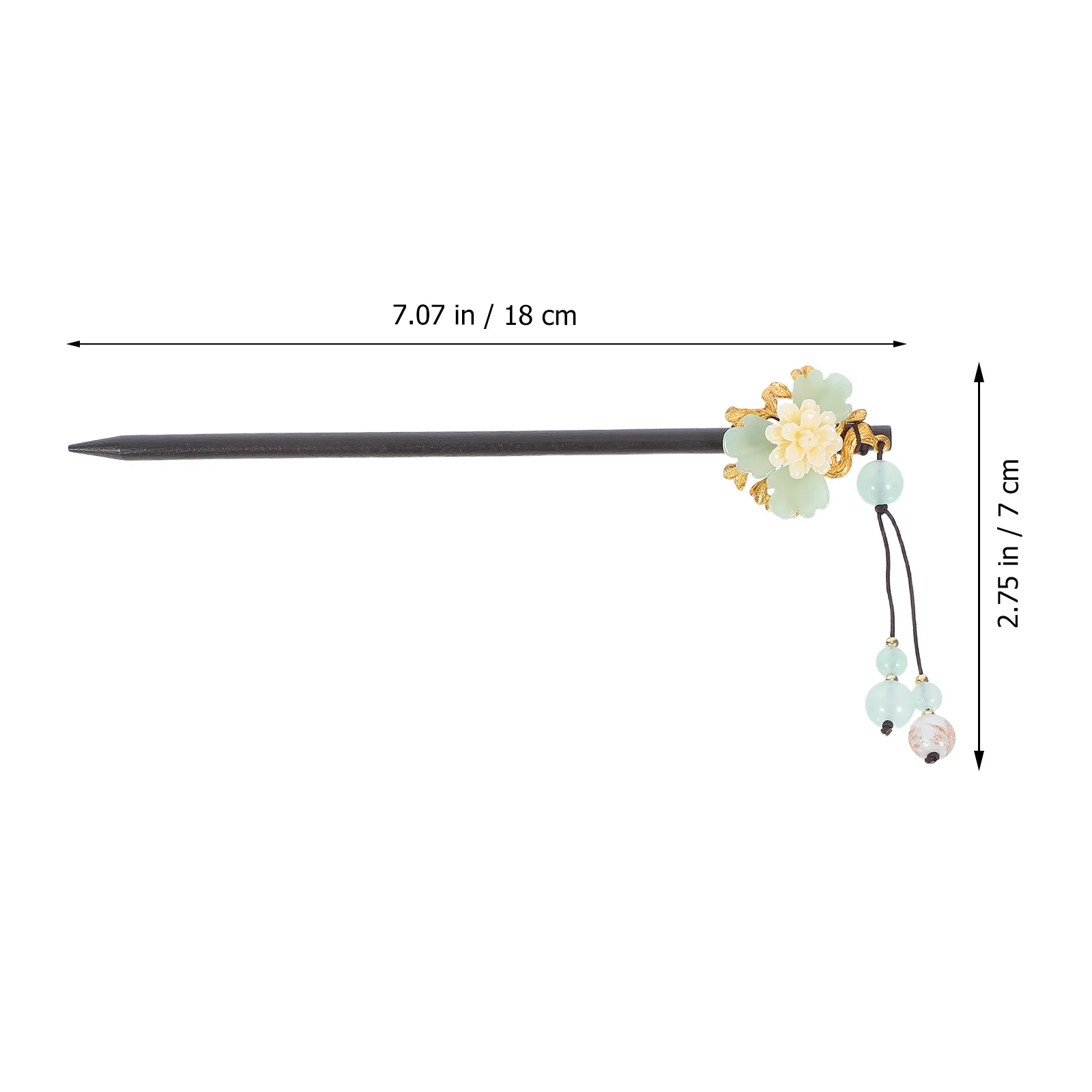 กิ๊บติดผมไม้สไตล์วินเทจ 1 ชิ้น ดีไซน์เก๋ไก๋ย้อนยุค สำหรับงานพิธี งานเทศกาล ถ่ายภาพ