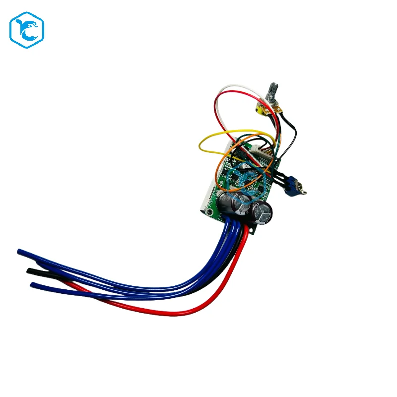 JUYI Original 36-72V JYQD-V6.5E placa controladora de motor bldc para motor BLDC sin sensor con disipador de calor, interruptor y cables