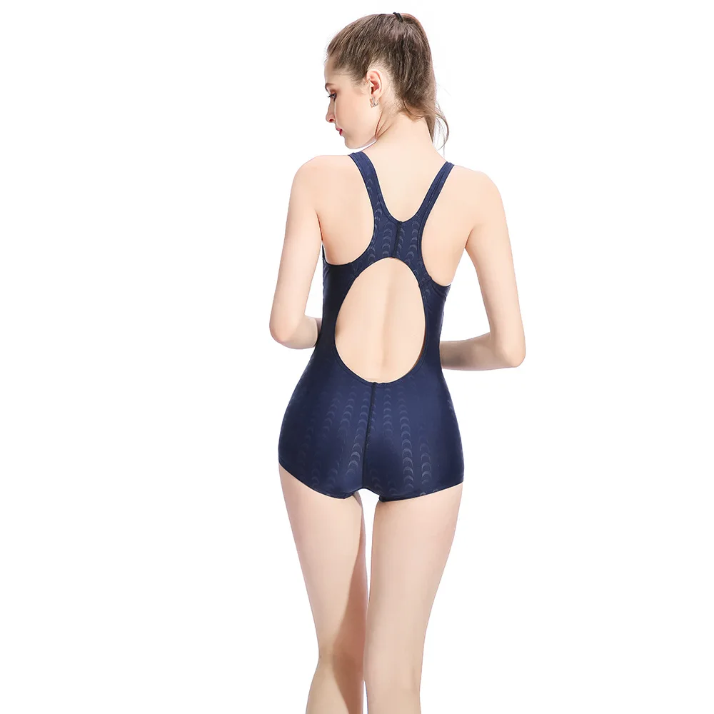 Swimming suits for women one-piece triangle conservative slimming belly-covering large size shark leather swimsuit sports swimmi