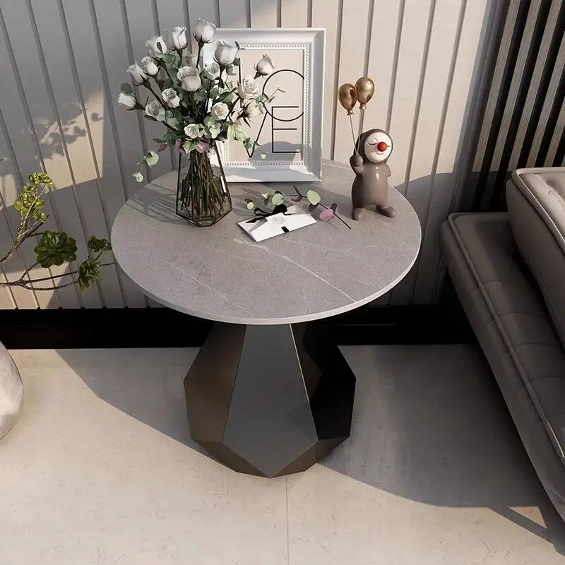 

Marble Metal Living Table Room Small Coffee Designer Coffee Table Gold Circular Mini Countertop Modern Nordic Furniture New