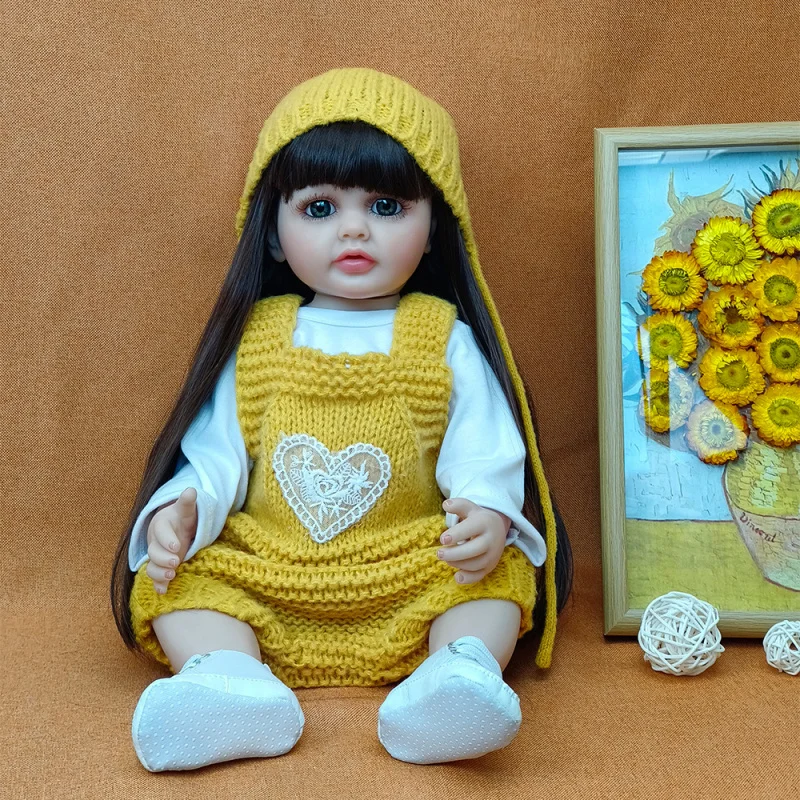 Vinyl55cmSimulación Muñeca Bebé Niña Juguete Muñeca Reborn
