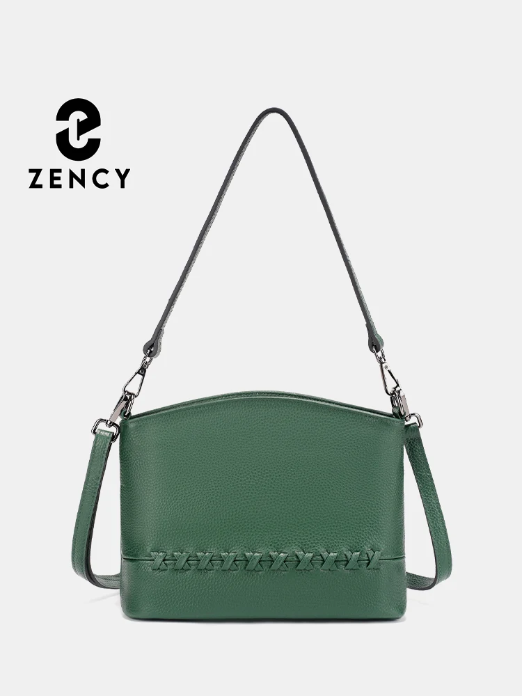 

Дизайнерская сумка Zency из воловьей кожи, большая вместительная сумка-тоут, простая женская сумка через плечо большой вместимости, сумка-саквояж