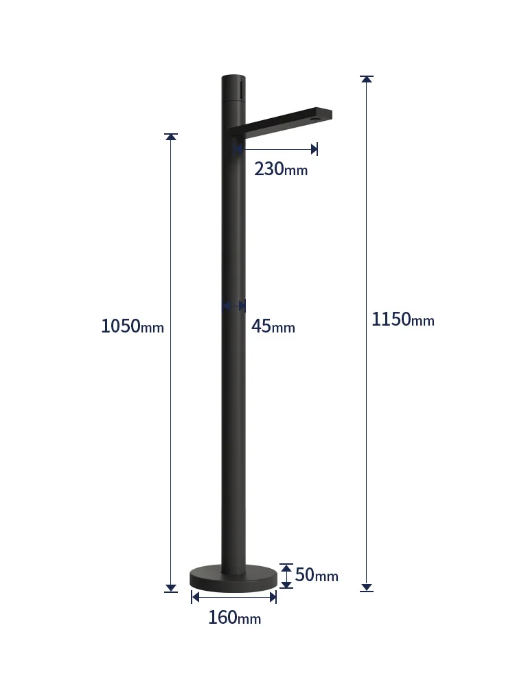 Independent wooden barrel ground water shower faucet