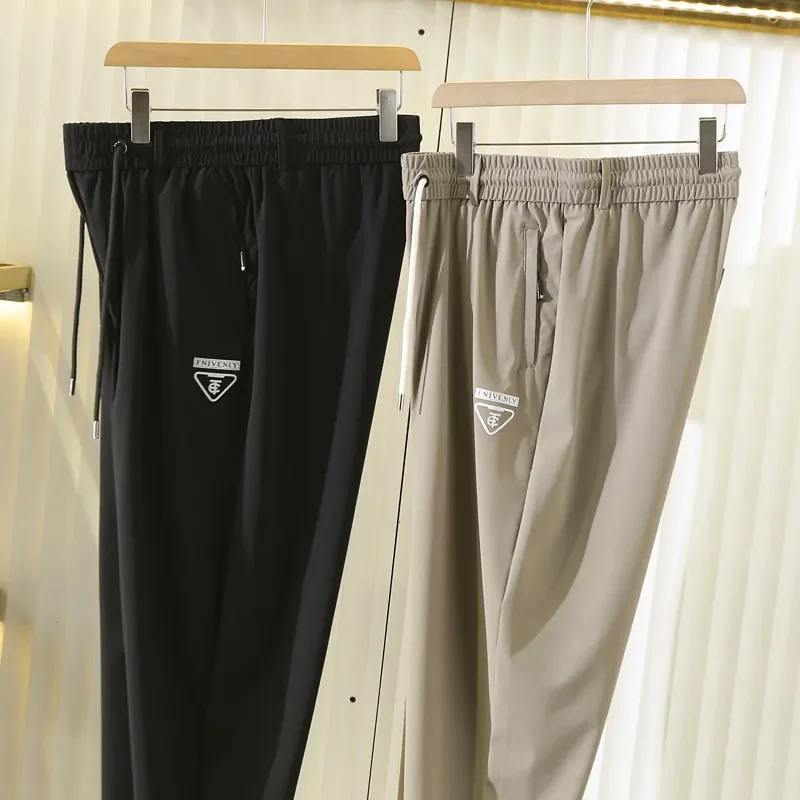 Nordic has plus size silky drape and easy to care for men's spring and summer wear light and athleisure high-elastic trousers
