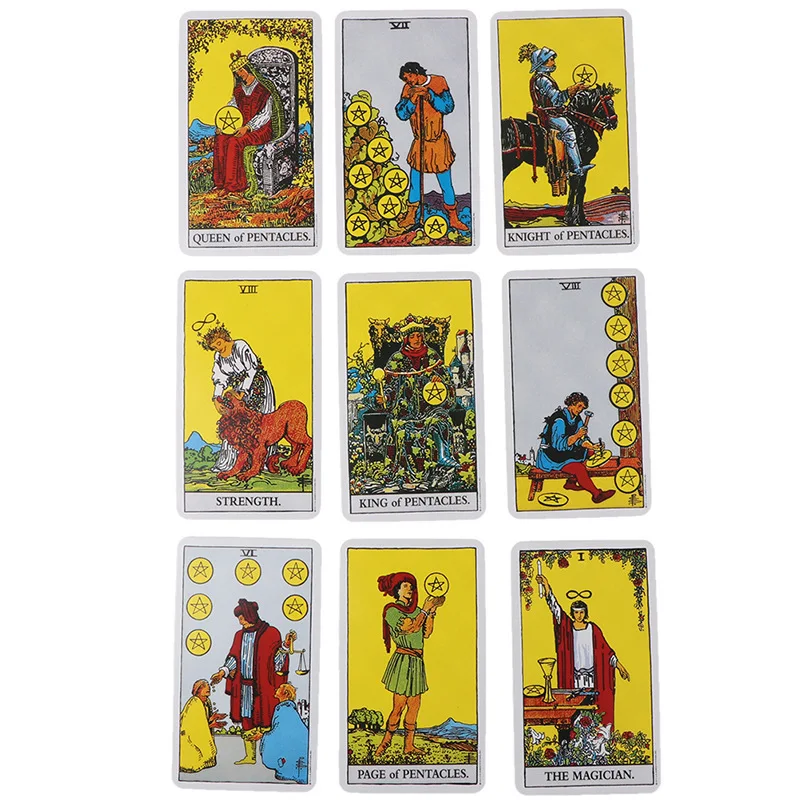 Rider Waite Tarot Cards Classic Tarot Spanish English Version Knight Waiter Divination Fate Forecasting Prophecy THE MAGICIAN