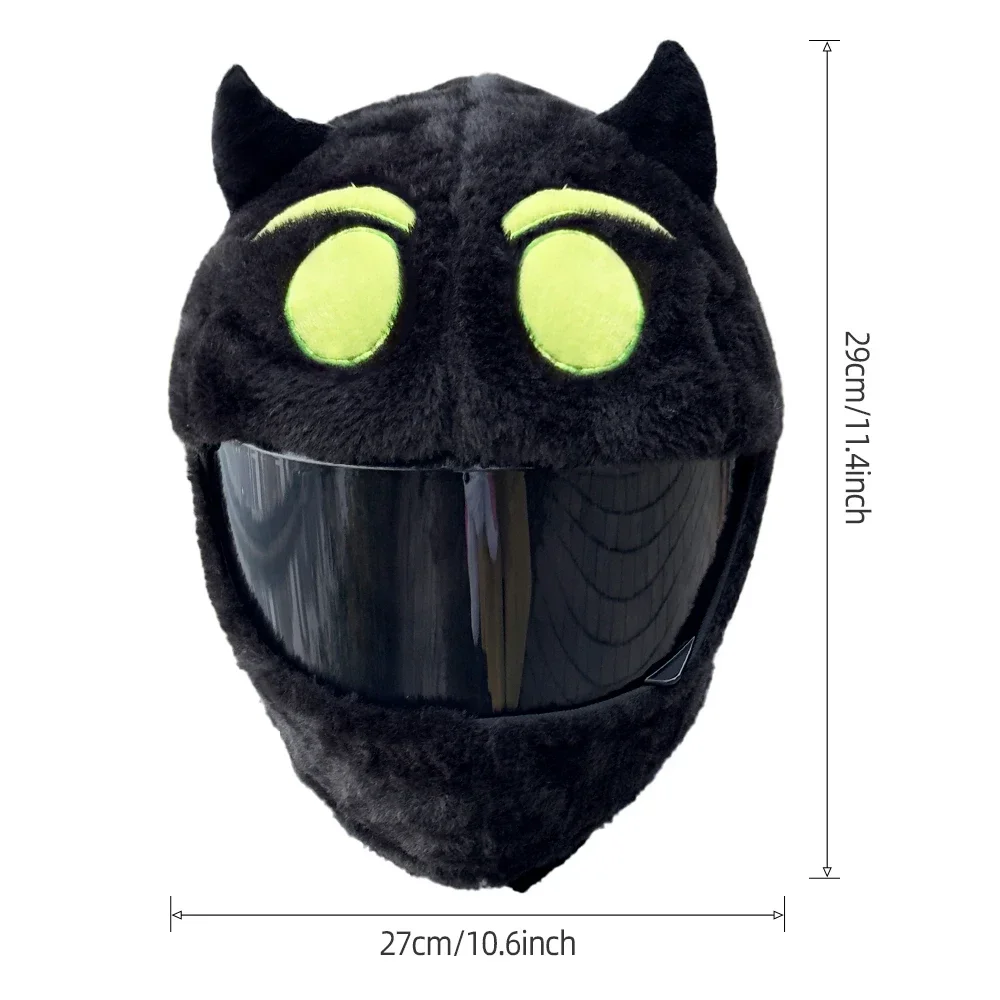 Devil series motorcycle helmet plush helmet protective cover cartoon style unisex motorcycle personalized helmet cover