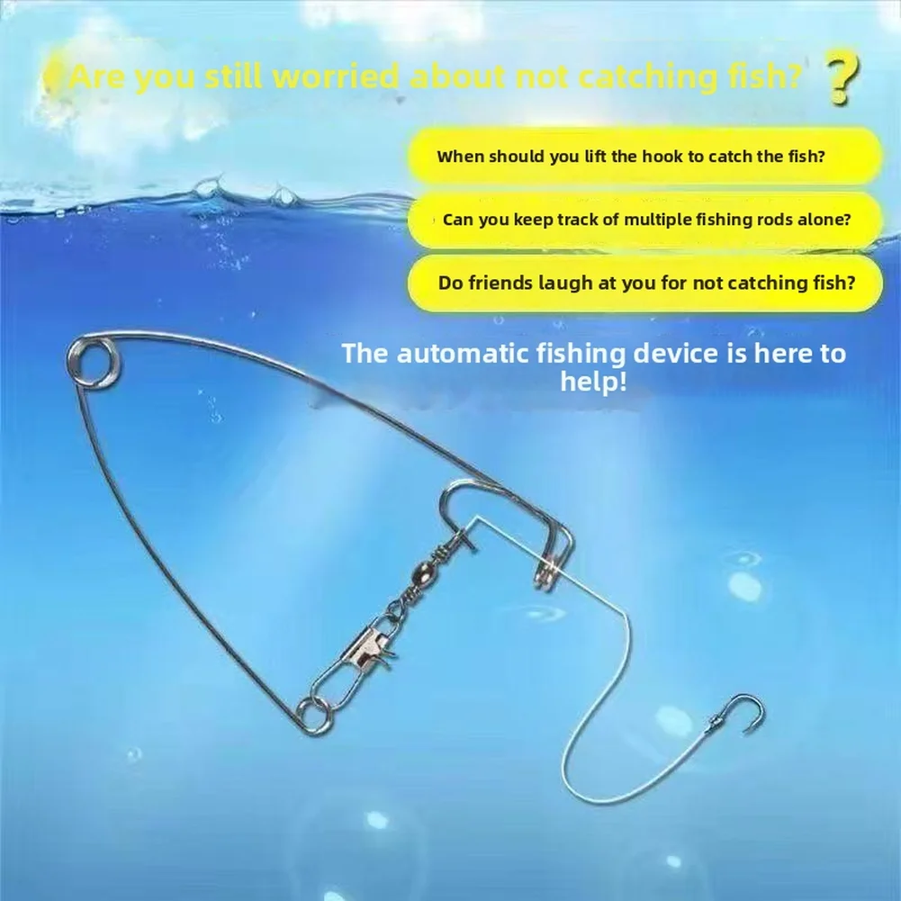 For Surf Rod Fishing Bite Alarm with Dual Ringer Sound Output Spring Release Mechanism and Ground Stake for Beach Use