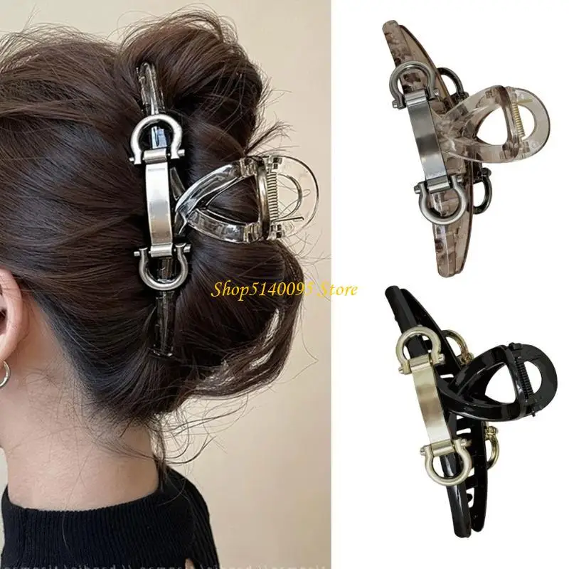 

DXAE Fashionable Wide Hair Claw Clip Large Barrettes Hair Clamp Clip Hair Tool