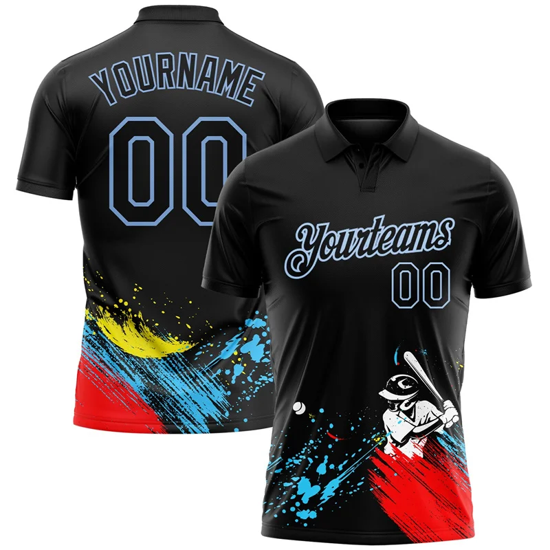 Summer Trend New Personality Graffiti Print Custom Polo Shirts For Men Popular Leopard Customized Name Unique Team Golf Shirts