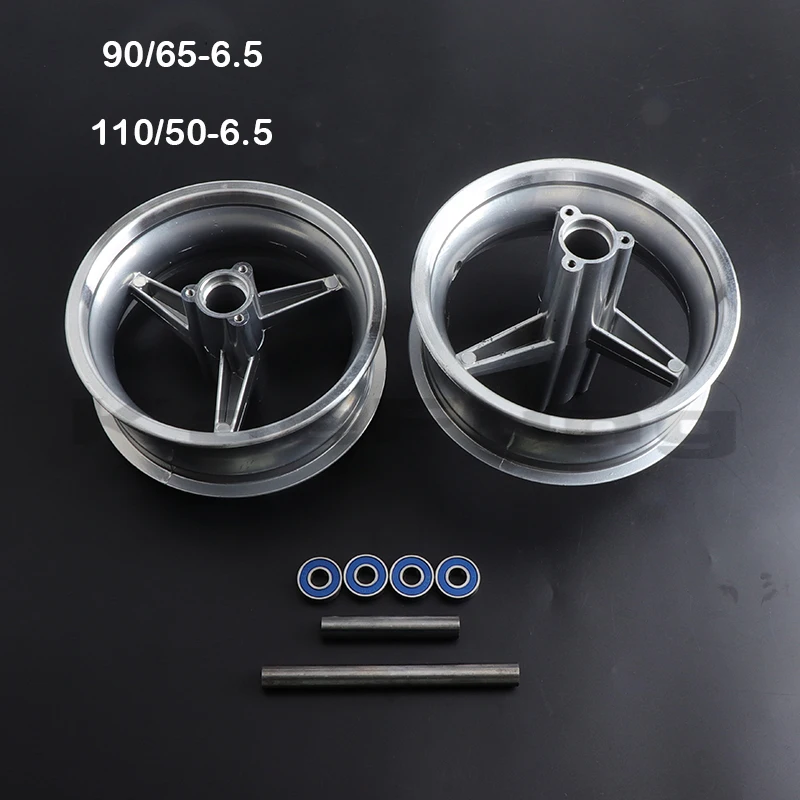 

110/50-6.5 and 90/65-6.5 Pocket Bike Aluminum Wheel Front and Rear Hub for 47cc 49cc Mini Off-road Scooter E Scooter Moto