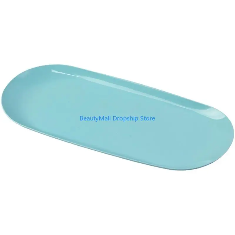 40JD Jewelry Tray Decorative Serving Tray  Oval Storage Tray Napkin Tray Plate view 3
