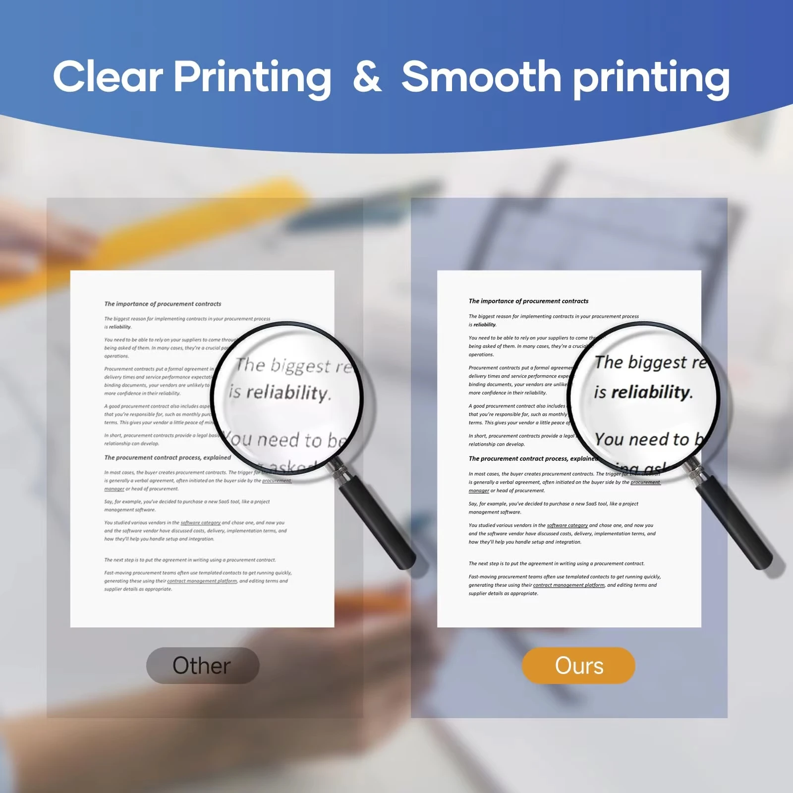 ورق حراري Phomemo A40 - حجم الرسالة الأمريكية 8.5 × 11 بوصة للطابعات اللاسلكية، أوراق الطباعة الفورية للاستخدام في الفندق/المكتب/المنزلي