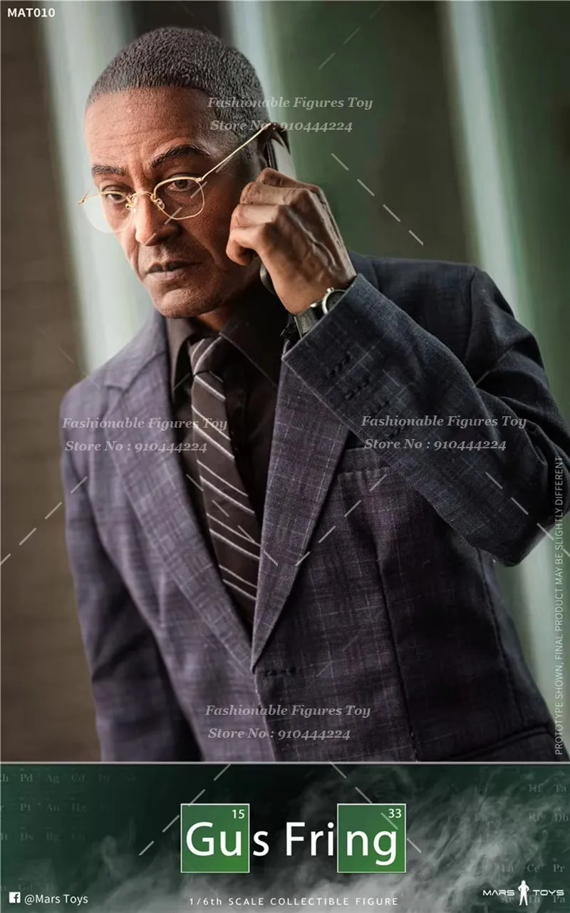 

Mars Toys MAT010 1/6 Men Soldier Gus Fring Breaking Bad Cold Hearted Businessman Full Set 12Inch Action Figure Model Collection
