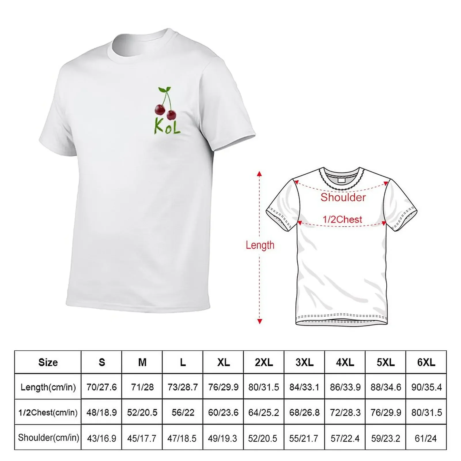 Cherries KoL T-Shirt cute tops summer tops boys animal print street wear mens t shirts top quality