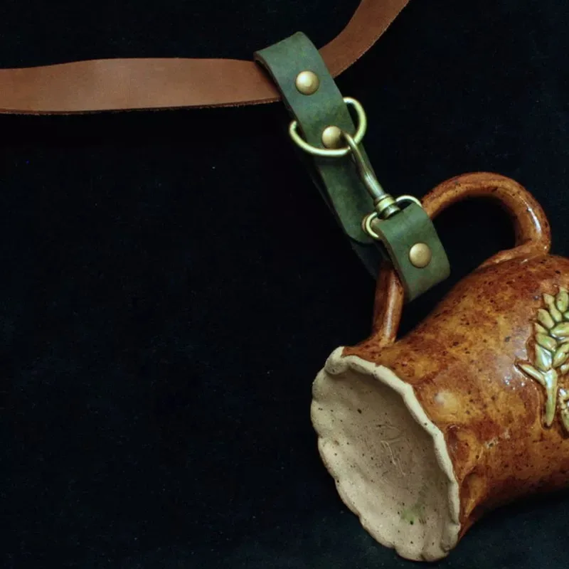 Medieval steampunk cinto copo cabide viking cavaleiro caneca cinta titular cosplay prop gancho fecho acessórios utilitários para traje justo