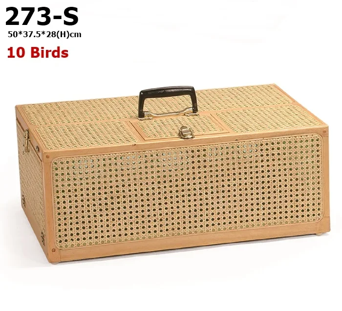 273-S Most Selling Pet Products Square Shape Breathable Large Pigeon Bird Carrier Travel Cage Houses For 10 Birds