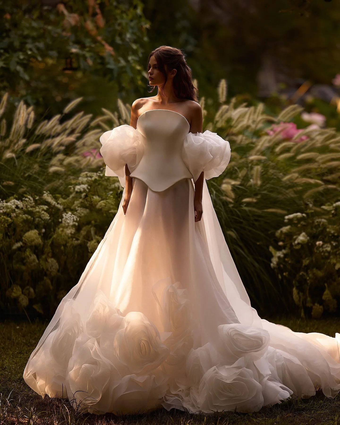 Robe de Douche Romantique en Ivoire à Grandes Fleurs pour Patients, Tenue de Mariage avec Cape Enveloppante, Châles, Chic, pour Séance Photo, Personnalisée, 2025