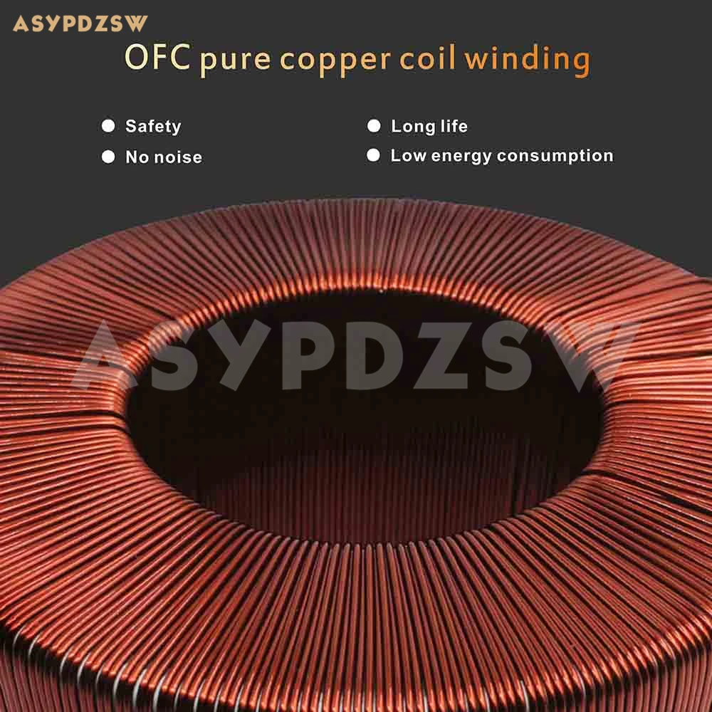 115V/230V 1000VA IN Black cloth OFC Toroidal transformer 1000W 57.5V-0-57.5V / 115V-0-115V OUT / Accept customized voltage