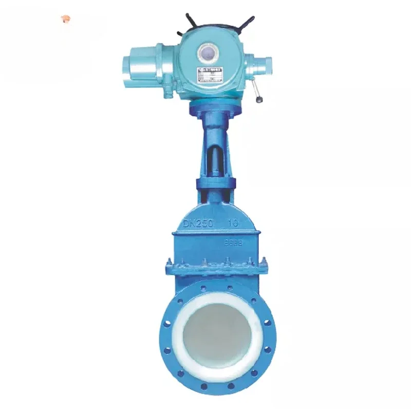 CZ-DXZ47 series cast iron, carbon steel, stainless steel electric non-riser stem type knife gate valve