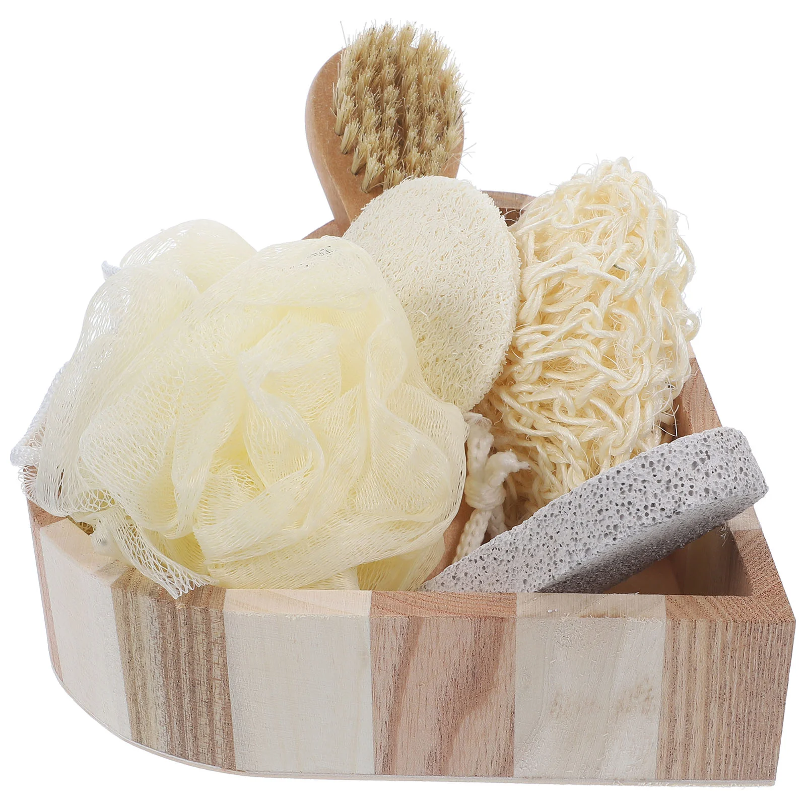 

Bath Set Body Cleaning Kit Sponges Take Bathing Tools Gloves for Women Sisal Exfoliating Miss