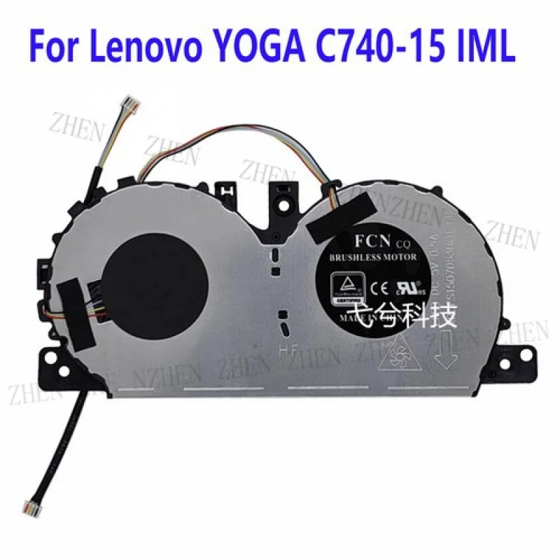 Y For Lenovo YOGA C740-15 IML Laptop Cooling Fan FLMU 5H40S19962 DC 5V 0.5A