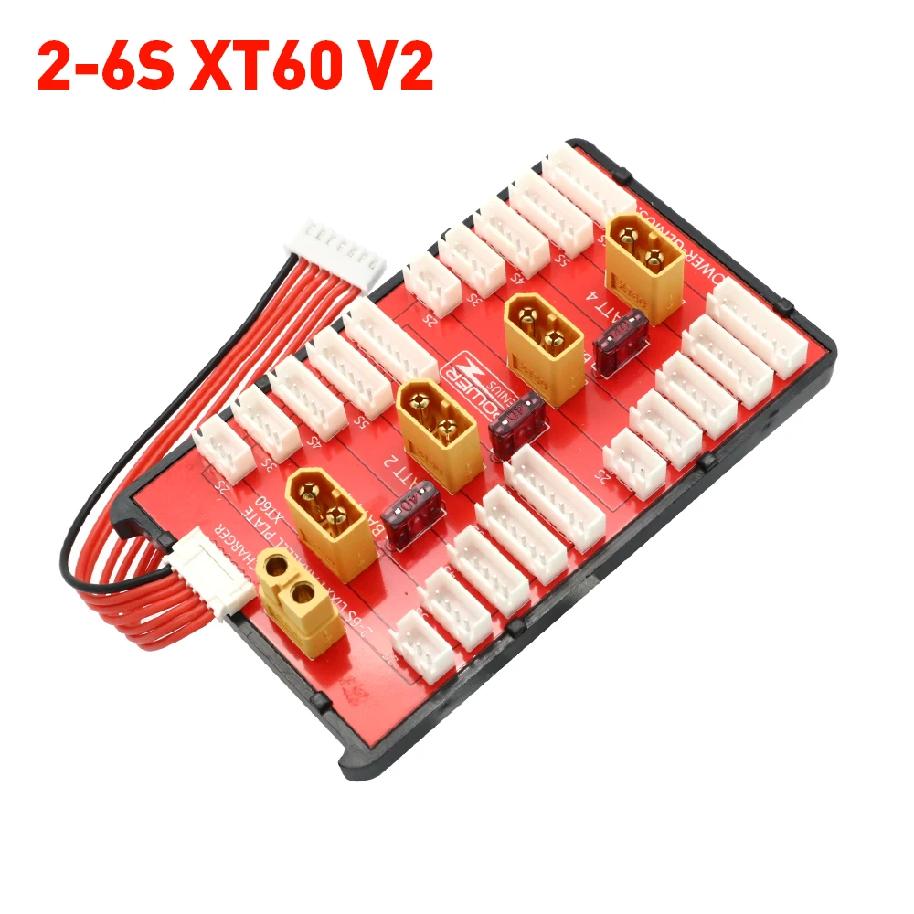 

Rc 2-6S 2-8S XT60 Lipo Батарея Параллельная зарядная плата Para Board XT60 Поддержка 4 группы Быстрая зарядка для моделей радиоуправляемых моделей